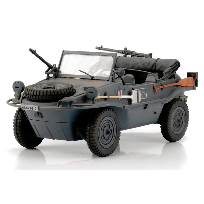 Torro VW Schwimmwagen T166 Grey 1/16 Scale Amphibious Vehicle - RTR