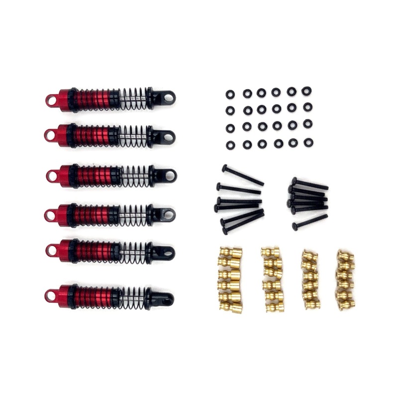 Hobby Plus 1/18 Scale CR18P 6x6 Optional Full Aluminum Big Bore Shock Set (4)