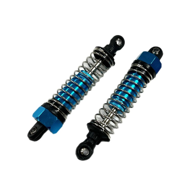 Primus 1/16 Scale DT16 Assembled Blue Metal Shocks with Springs (pr.)