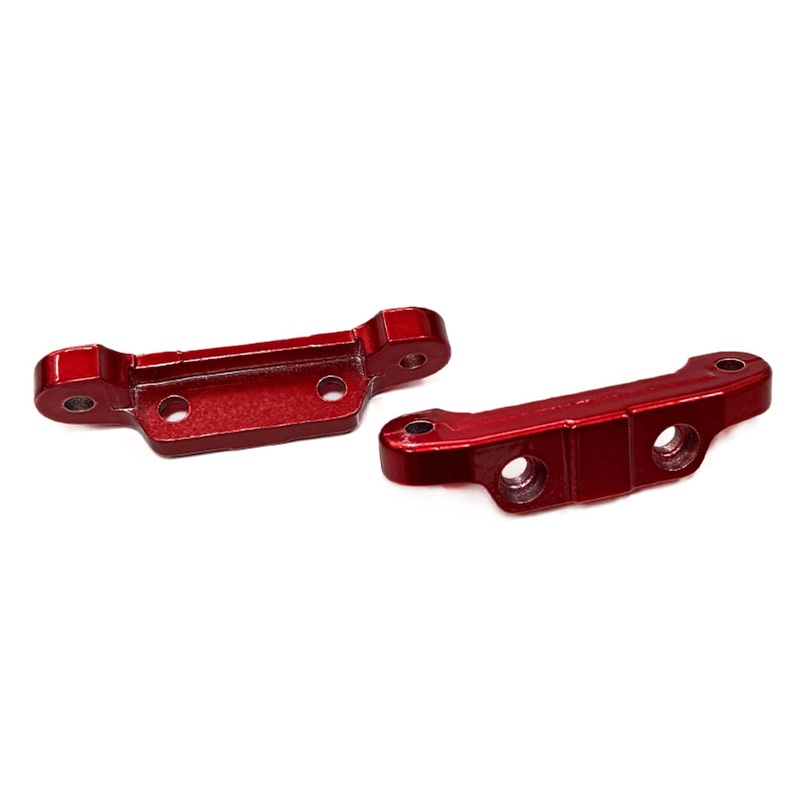 Primus 1/16 Scale DT16 Red Metal Suspension Pin Brace Set