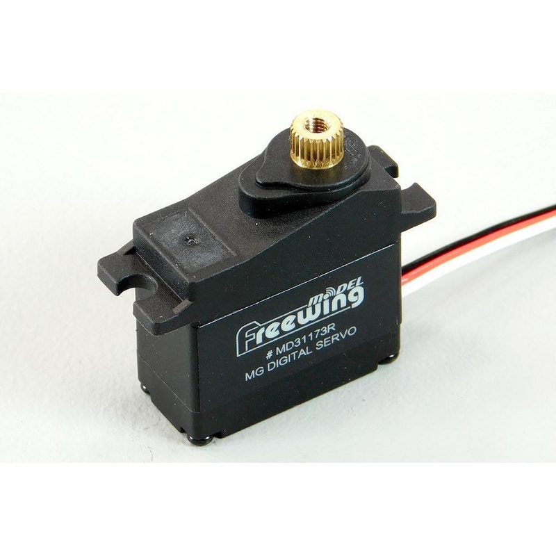 Freewing 17g Digital Hybrid Metal Gear Reverse Servo with 100mm (4") Lead