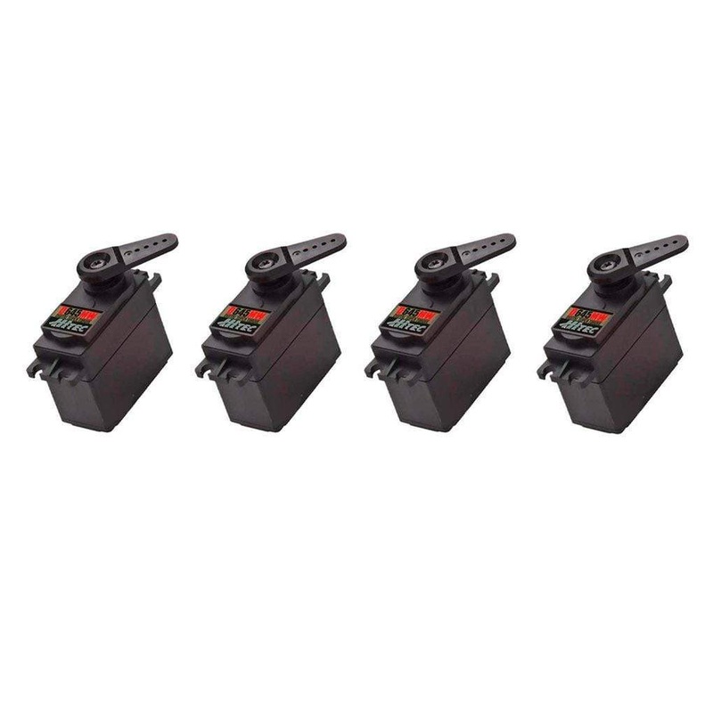 Hitec D-645MW High Voltage High Torque Digital Metal Gear Servo Airplane Multi-Pack (4 Servos)