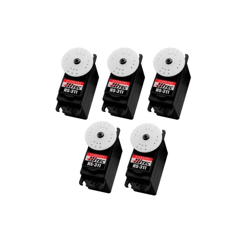 Hitec HS-311 Plastic Gear Standard Servo Airplane Multi-Pack (5 Servos)