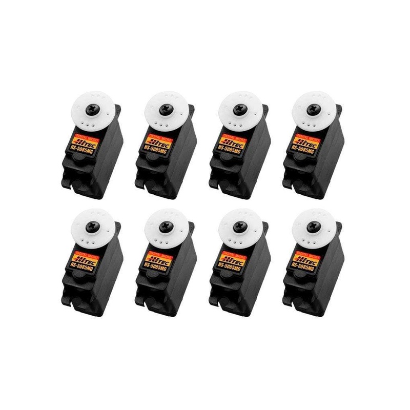 Hitec HS-5085MG Digital Metal Gear Micro Servo Airplane Multi-Pack (8 Servos)