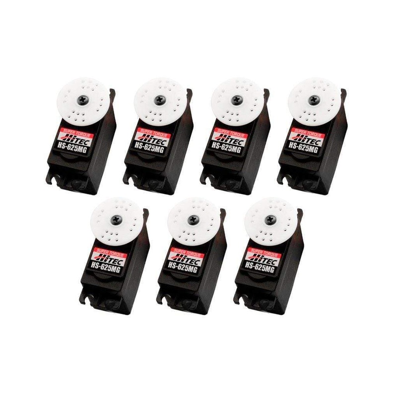 Hitec HS-625MG Ball Bearing Metal Gear Standard Servo Airplane Multi-Pack (7 Servos)