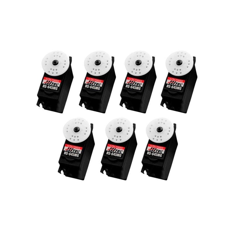 Hitec HS-645MG Ultra Torque Ball Bearing Metal Gear Servo Airplane Multi-Pack (7 Servos)