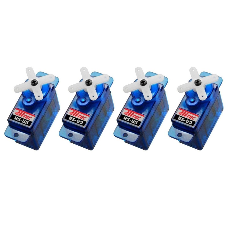 Hitec HS-55 9g Micro Servo Airplane Multi-Pack (4 Servos)