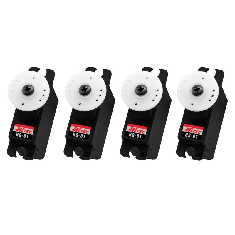 Hitec HS-81 Micro Servo Airplane Multi-Pack (4 Servos)