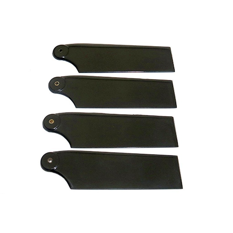 Roban 700/800 AH-64/UH-60/UH-60J  Size 4B Tail Blade Set, Black