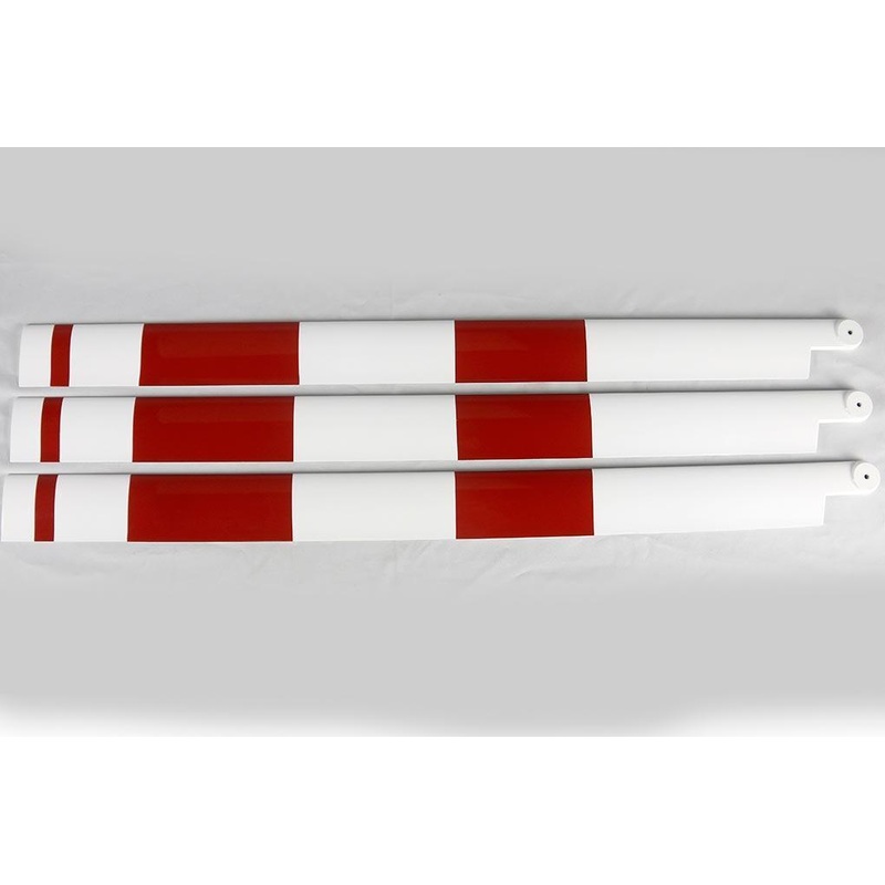 Roban 700/800 Size AS350 3B Main Blade Set, Red/White