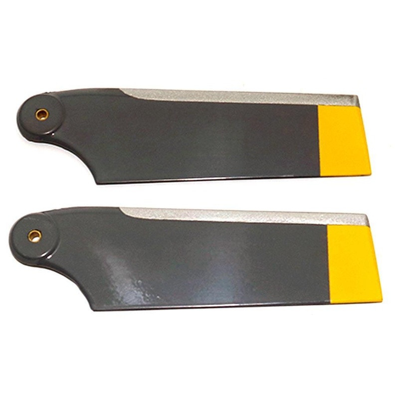 Roban 700/800 Size AS350 Tail Blade Set, 2B Black