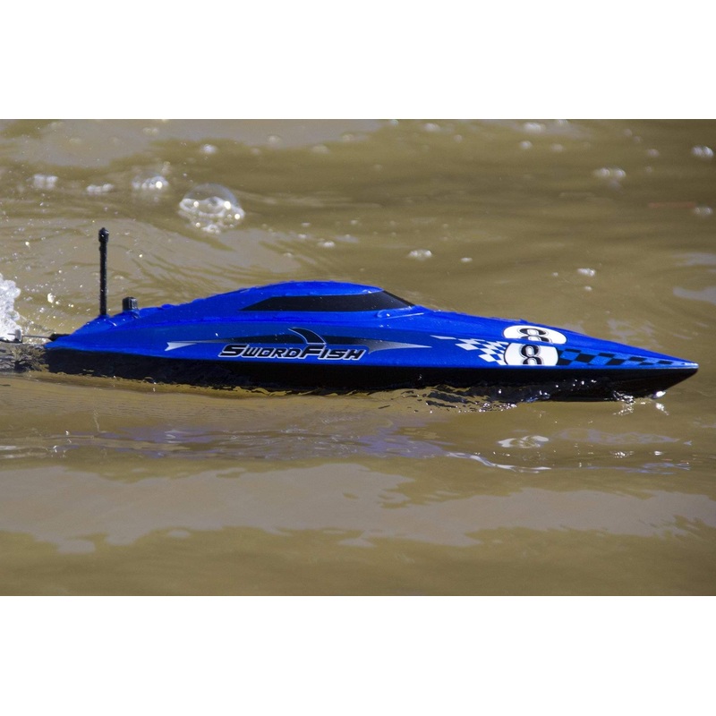 Bancroft Swordfish Mini Blue 430mm (17") Racing Boat - RTR - (OPEN BOX)