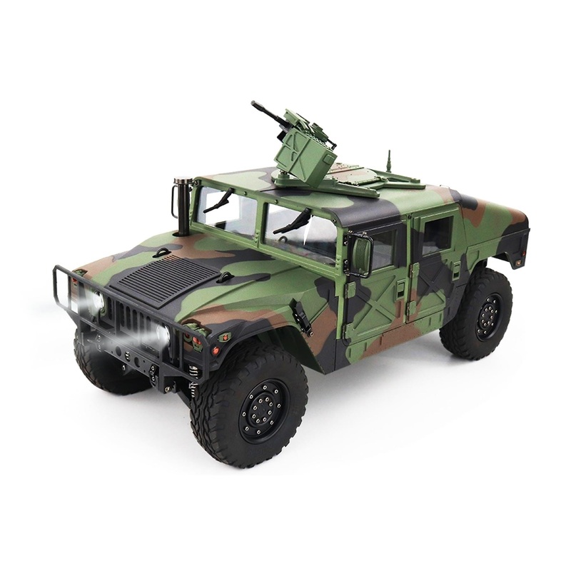 Heng Guan US Military HUMVEE Green Camo 1/10 Scale 4x4 Tactical Truck - RTR - (OPEN BOX)