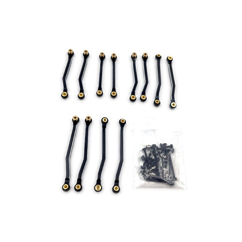 Hobby Plus 1/18 Scale CR18P Black 6x6 Aluminum High Clearance Link Set
