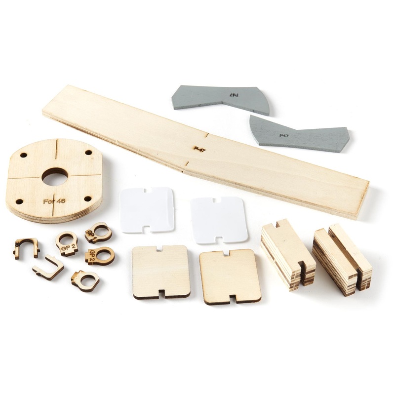 Nexa 1500mm P-47 Thunderbolt Landing Gear Wood Housing (2 Pcs)