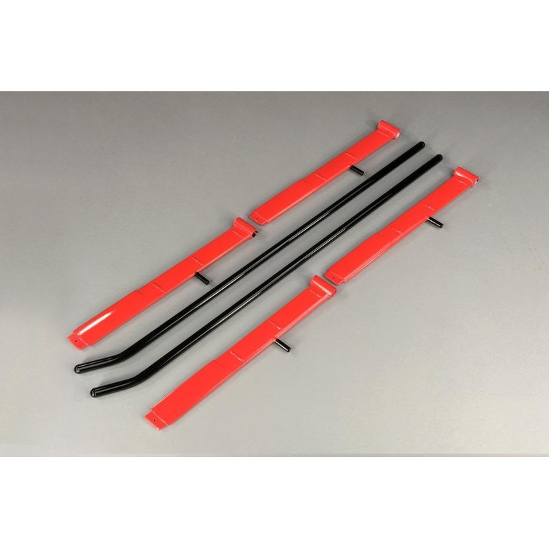 Roban 700 Size MD-500E Red Landing Gear Set
