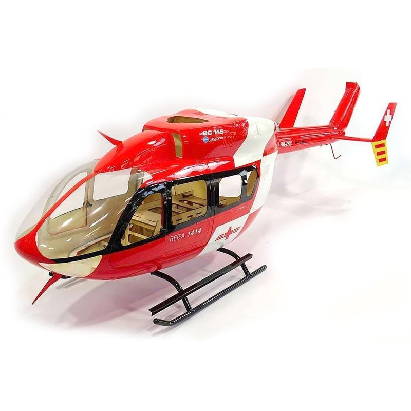 Roban EC-145 Swiss Medic Red/White 600 Size Helicopter Scale Conversion - KIT