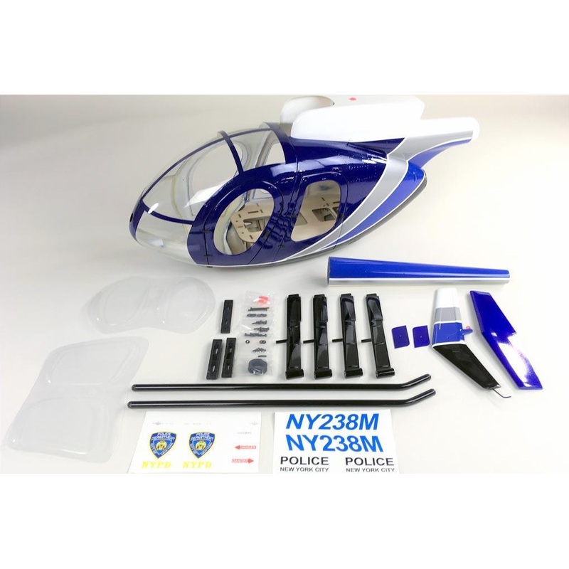 Roban MD-500E Police Blue 600 Size Helicopter Scale Conversion - KIT