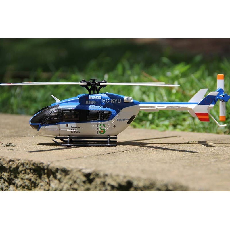 XK K124 Blue 120 Size Gyro Stabilized Helicopter - RTF