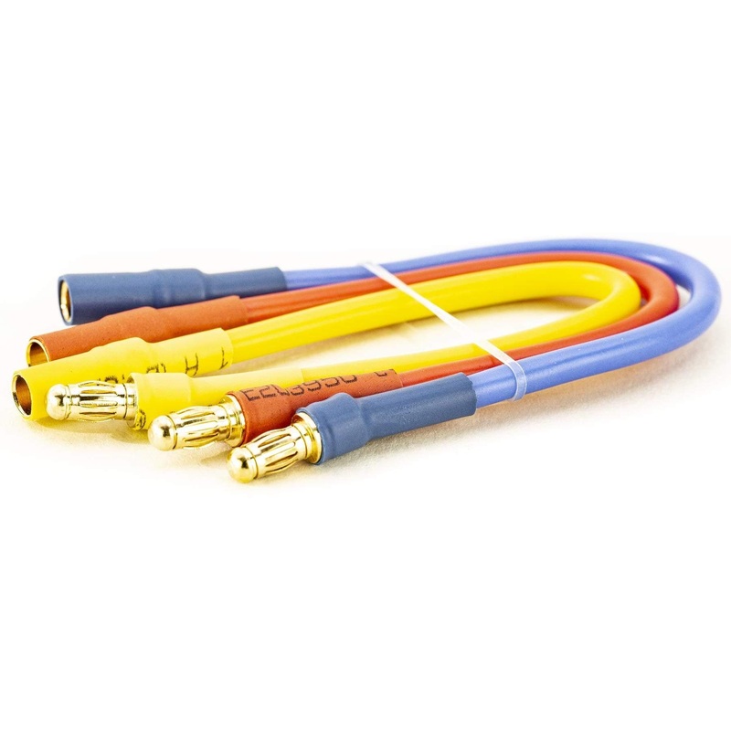BenchCraft 100mm (4") Motor Extensions with 3.5mm Bullet Connectors (3 Pack)