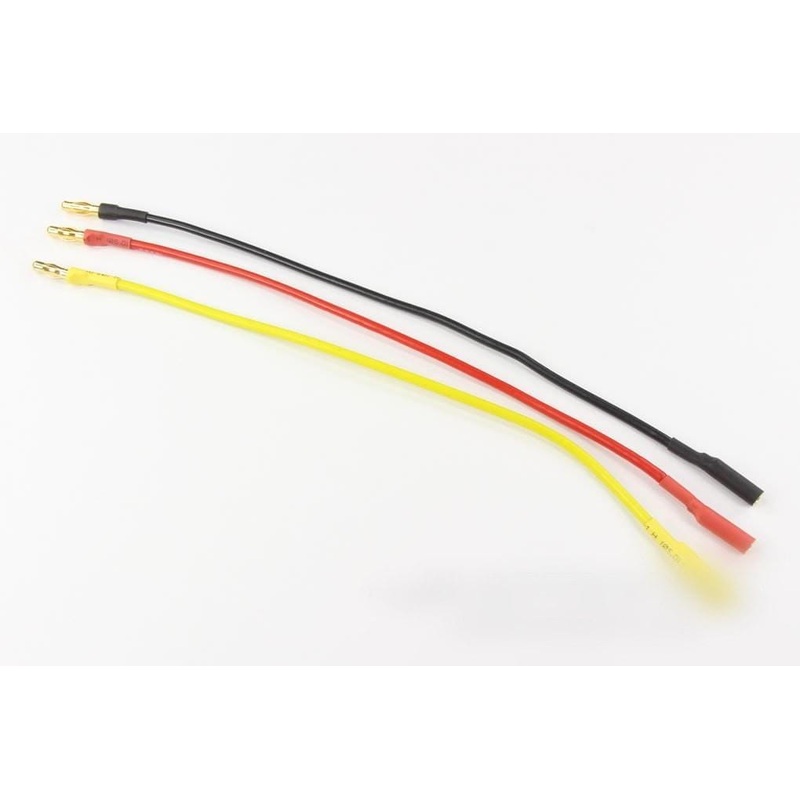 BenchCraft 200mm (8") Motor Extensions with 4mm Bullet Connectors (3 Pack)