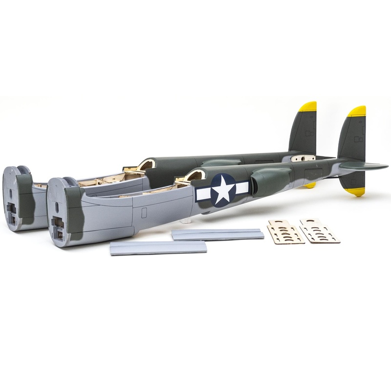 Nexa 2108mm P-38 Lightning Olive Drab Fuselage - Left and Right