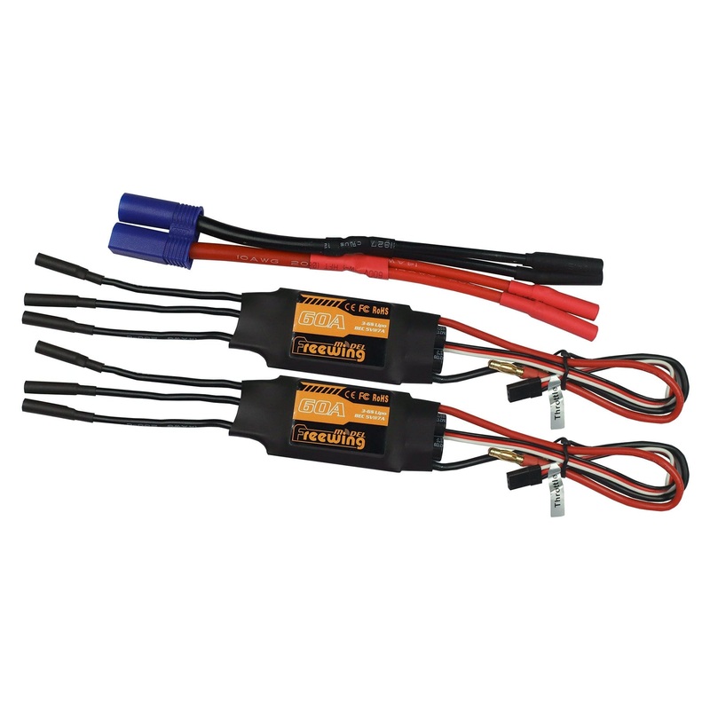 Freewing 70mm EDF Me 262 60A Dual Brushless ESCs