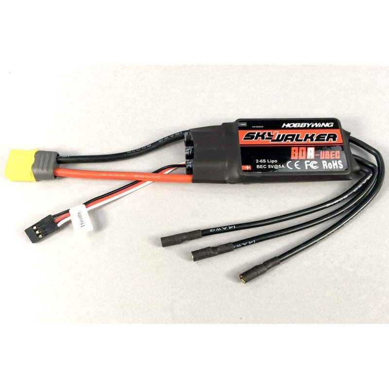 Skynetic 1000mm Havok Racer 80A ESC with 5A BEC and XT60 Connector