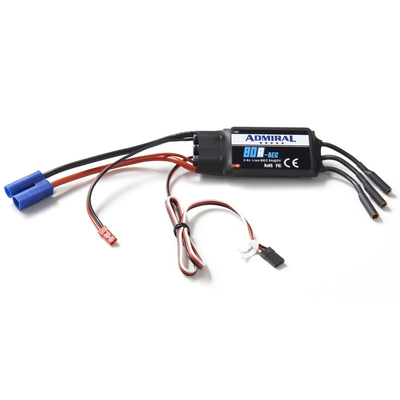 Skynetic 1750mm Bison XT STOL 80A ESC with 5A BEC