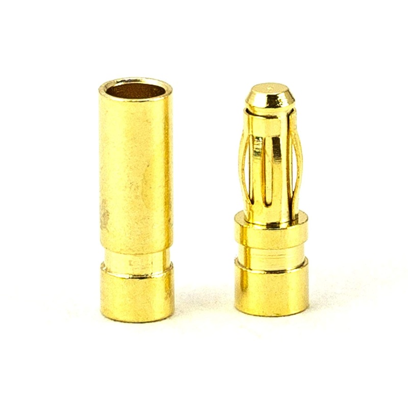 BenchCraft 2.5mm Gold Bullet ESC and Motor Connectors (Pair)