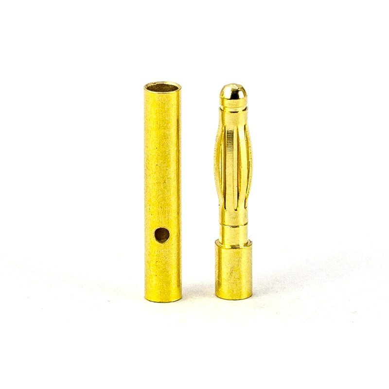 BenchCraft 2mm Gold Bullet ESC and Motor Connectors (Pair)