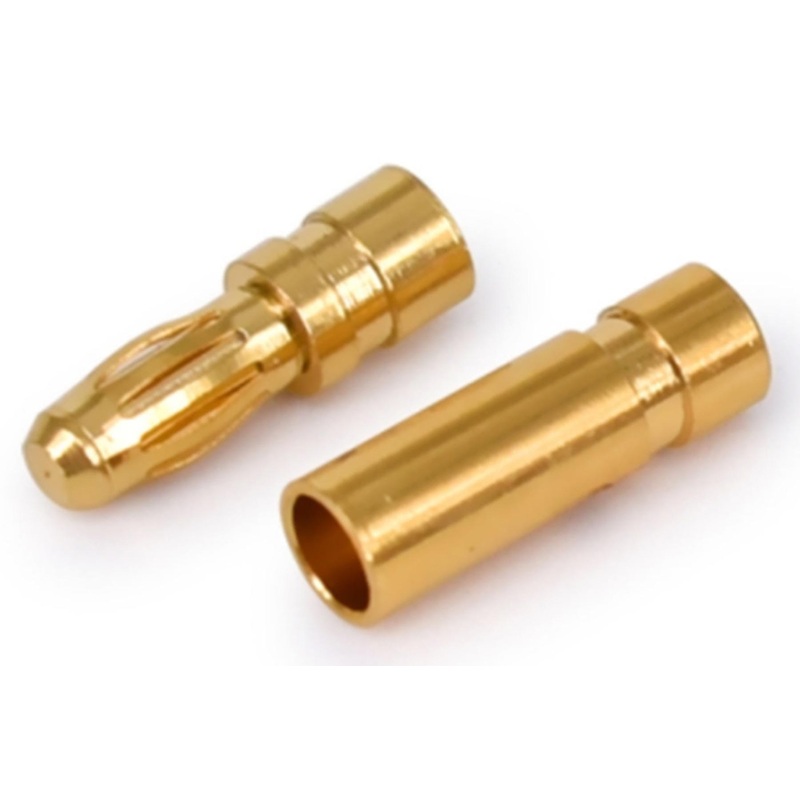 BenchCraft 3mm Gold Bullet ESC and Motor Connectors (Pair)