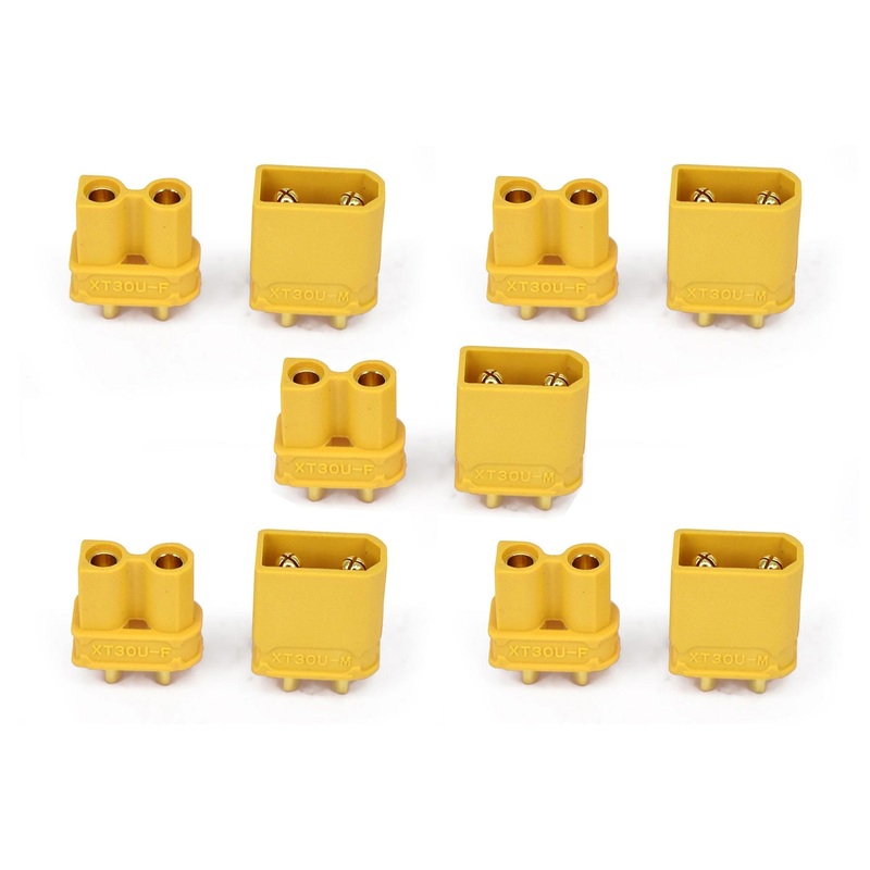 BenchCraft XT30 Connectors (5 Pairs)