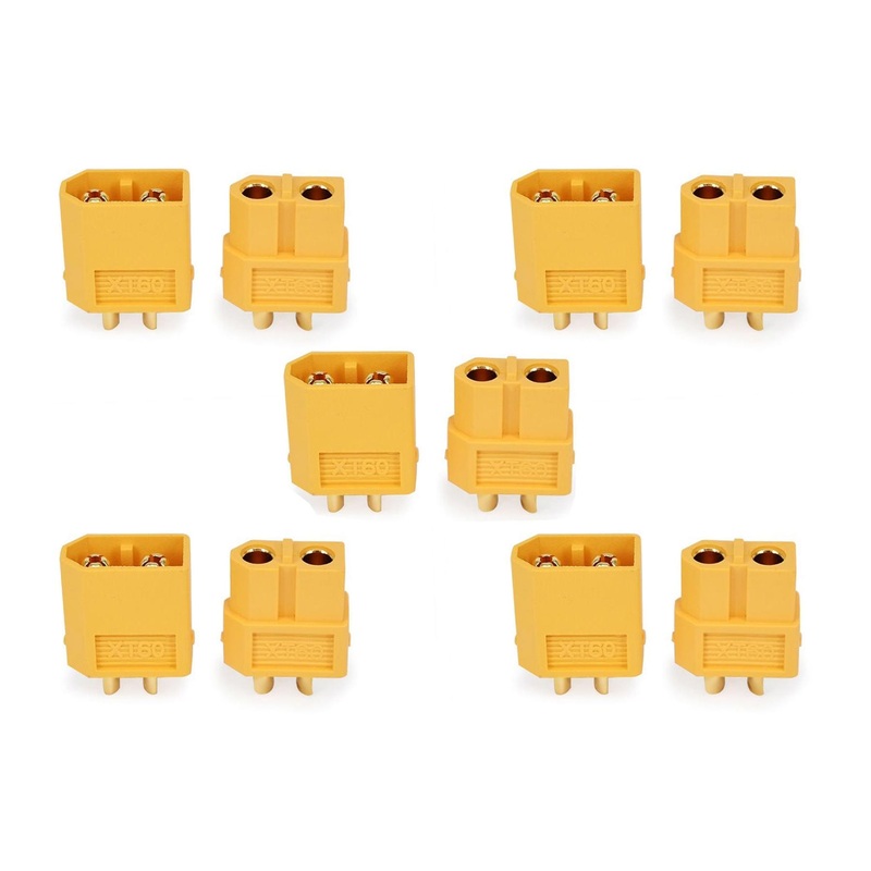 BenchCraft XT60 Connectors (5 Pairs)