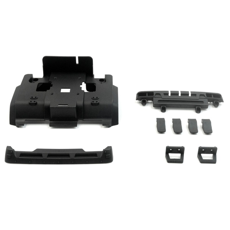 Hobby Plus 1/18 Scale CR18P 6x6 Flat Bed Body Mount and Grill