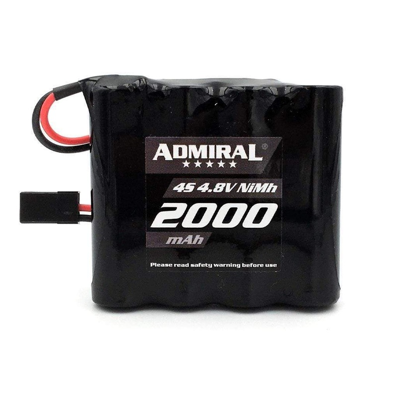 Admiral 2000mAh 4S 4.8V NiMH Battery with JR Connector