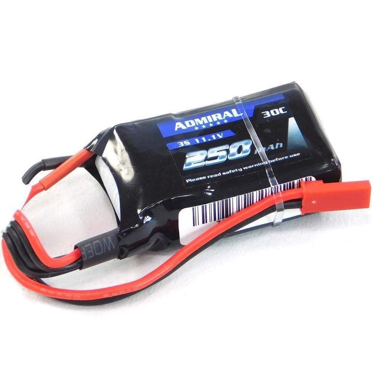 Admiral 250mAh 3S 11.1V 30C LiPo Battery with JST Connector