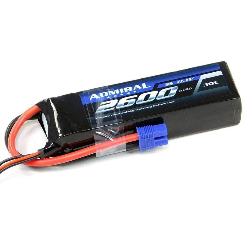 Admiral 2600mAh 3S 11.1V 30C LiPo Battery with EC3 Connector