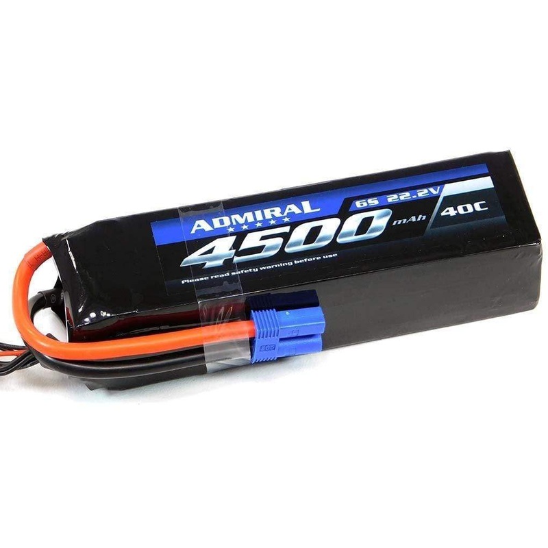 Admiral 4500mAh 6S 22.2V 40C LiPo Battery with EC5 Connector