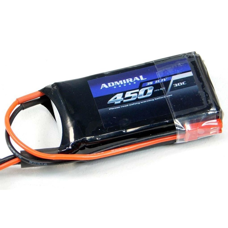 Admiral 450mAh 3S 11.1V 30C LiPo Battery with JST Connector