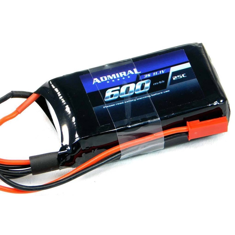 Admiral 600mAh 3S 11.1V 25C LiPo Battery with JST Connector