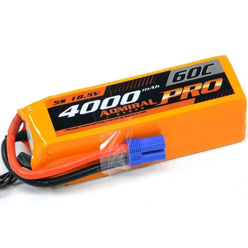 Admiral Pro 4000mAh 5S 18.5V 60C LiPo Battery with EC5 Connector