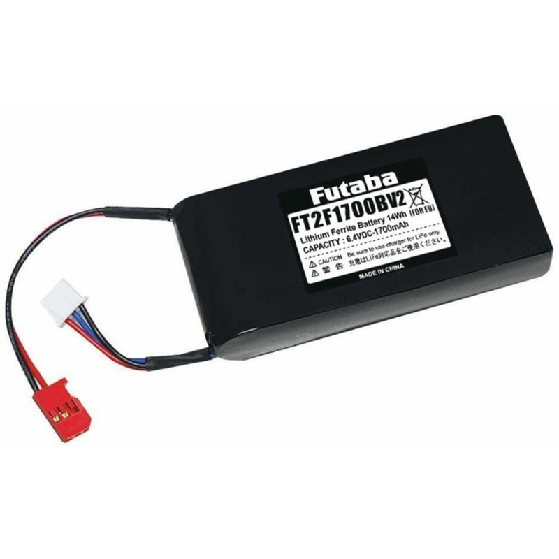 Futaba 1700mAh 2S 6.6V LiFe Battery with Futaba Connector