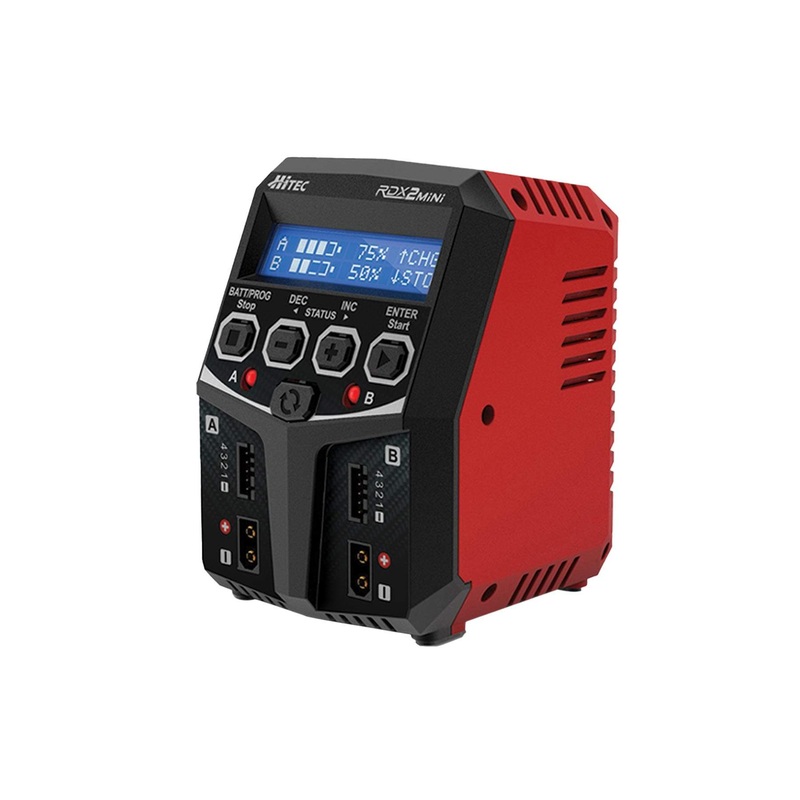 Hitec RDX2 Mini 100W 4 Cell (4S) Dual Port LiPo AC Charger