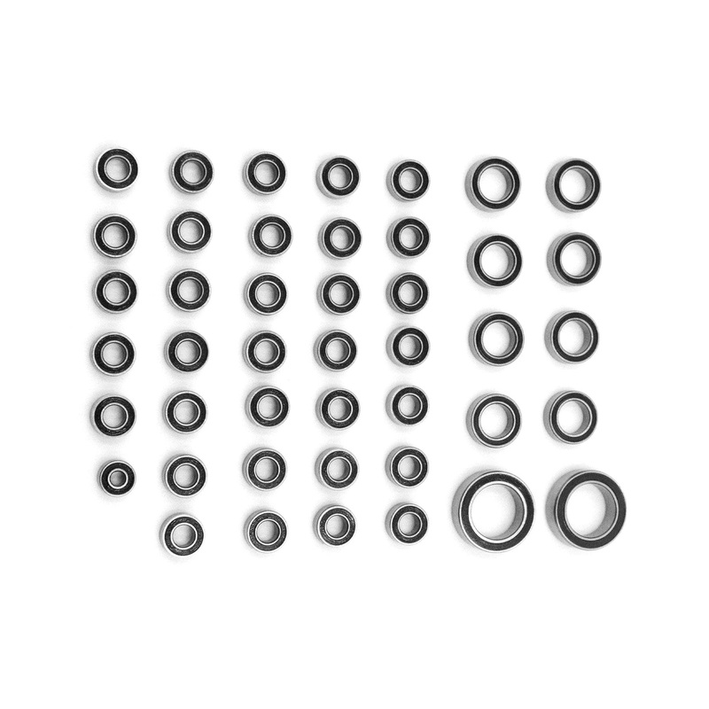 Hobby Plus 1/18 Scale CR18P 6x6 Complete Ball Bearing Set (Rubber Seal)