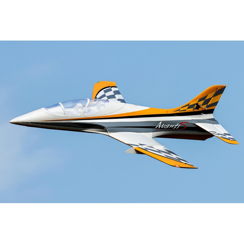Freewing Avanti S V2 Yellow 80mm EDF Sport Jet - ARF PLUS