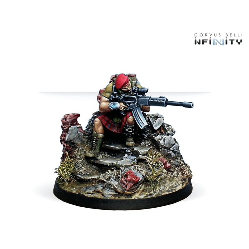 Infinity - Ariadna: Highlander Caterans (T2 Sniper Rifle)
