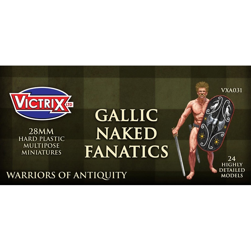 Victrix - Gallic Naked Fanatics (24 Plastic Figs.)