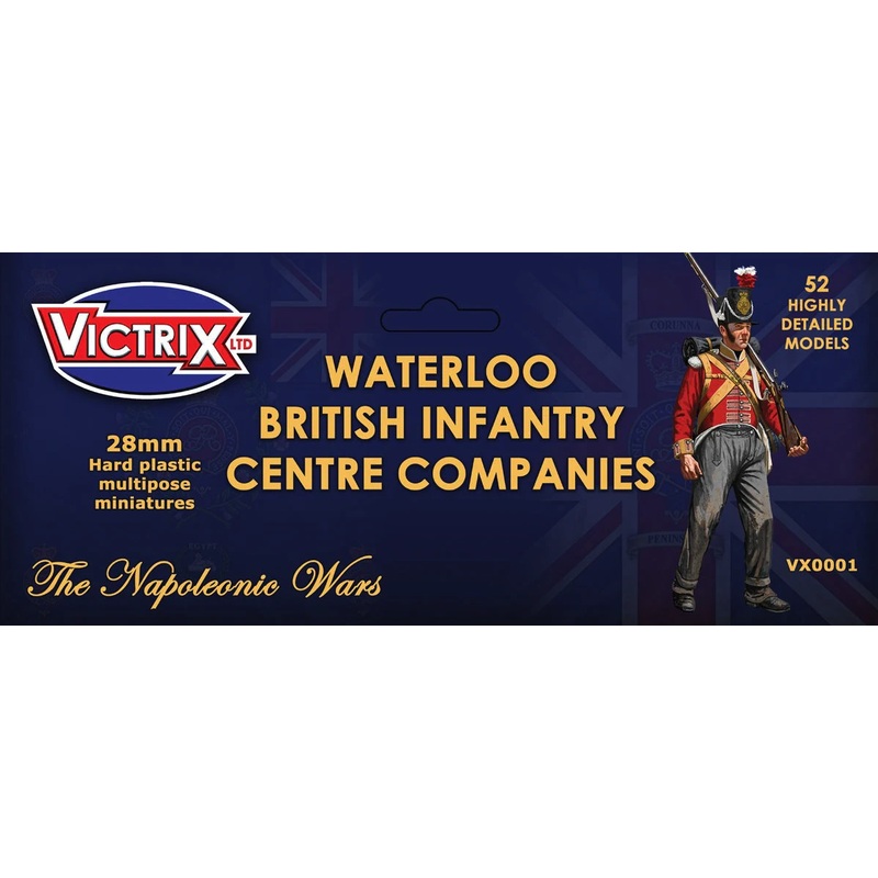 Victrix - Waterloo British Infantry Centre Company (52 Plastic Figs.)