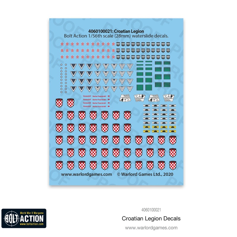 Warlord - Bolt Action Decals - Croatian Legion